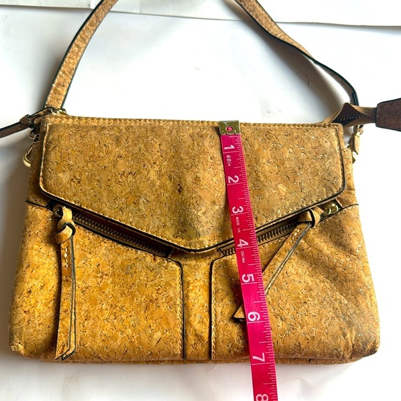 Charming Charlie Cork Pattern glitter Brown Crossbody Bag - Picture 8 of 8